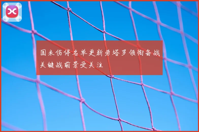 国米伤停名单更新劳塔罗领衔备战关键战前景受关注